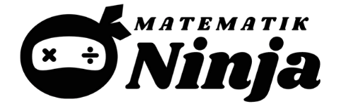Matematik Ninja logo – tekstlogo med ninjaikon og titlen Matematik Ninja
